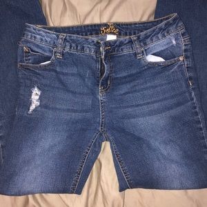 justice blue jeans size 16 supper skinny